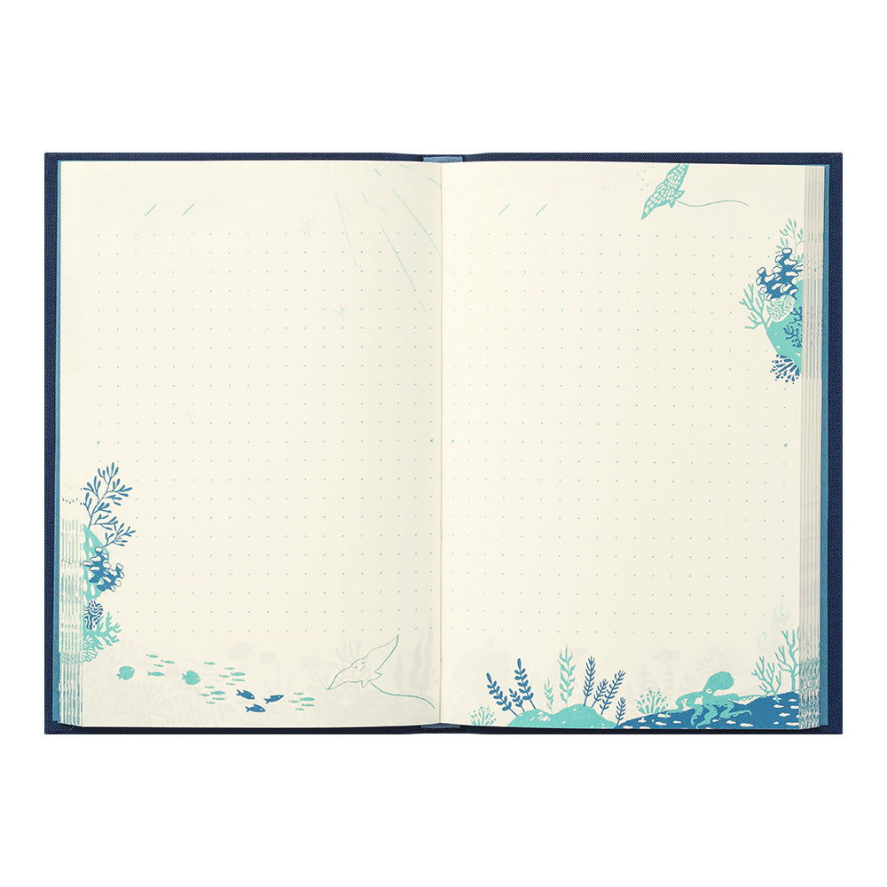 Diary with embroidered bookmark Whale shark