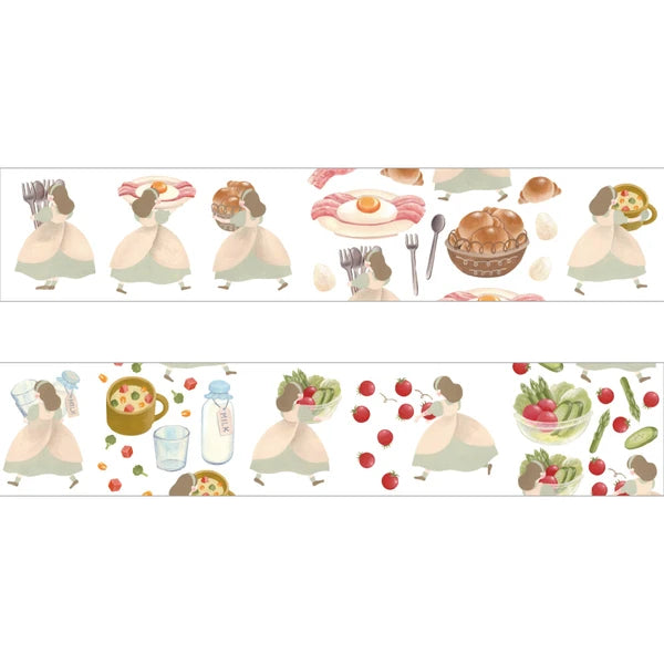 Papier Platz Terufuku Shoten Washi Tape - Breakfast is Ready