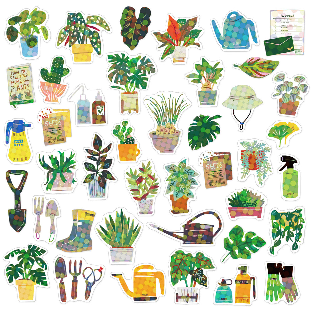 Haco Boxed Flake Stickers- Plants