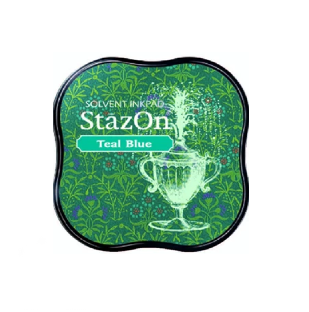 Tsukineko Stamp Stay On Midi - Teal Blue