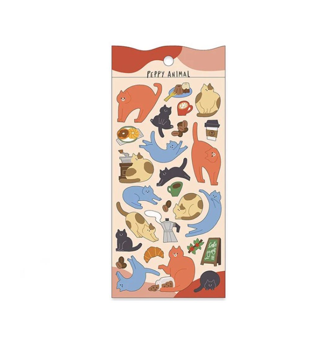 Mindwave Stickers Peppy Animal - Short-Haired Cat