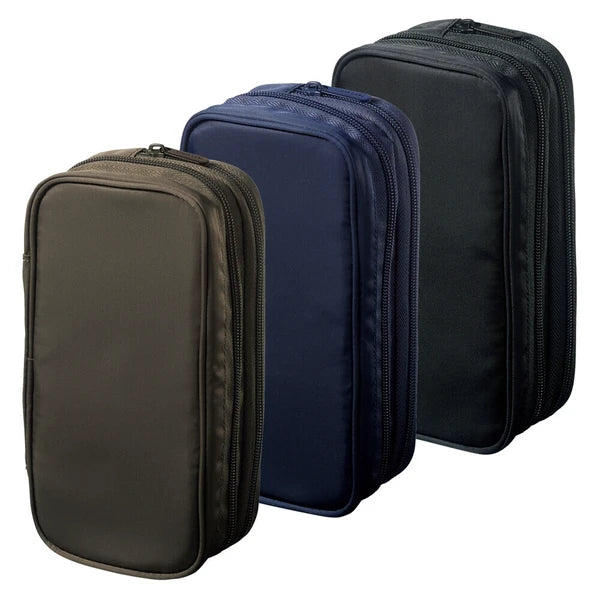 Lihit Lab Xcoa Double Pen Case - Black