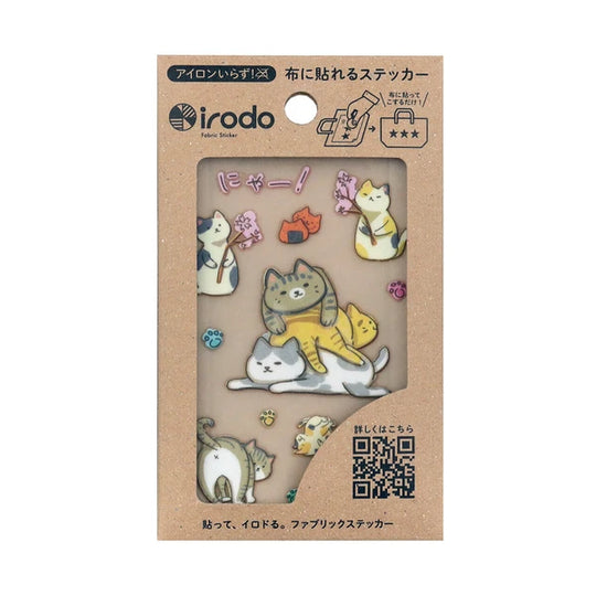 Irodo Fabric Transfer Stickers - Cat J