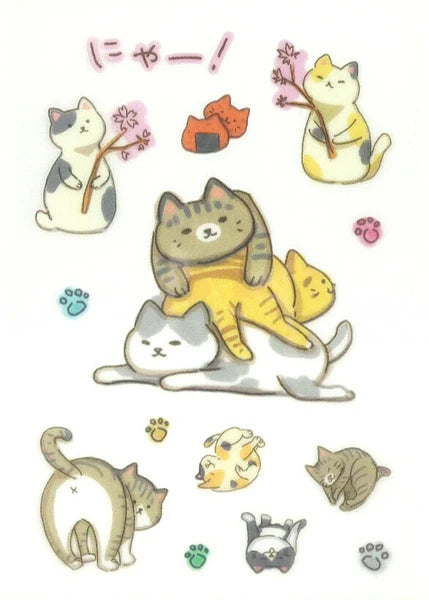Irodo Fabric Transfer Stickers - Cat J