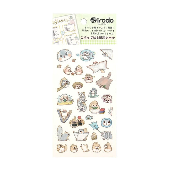Irodo Paper Transfer Stickers - Momonga