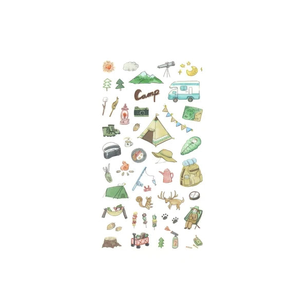 Irodo Paper Transfer Stickers - Camp