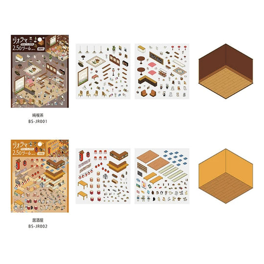 BGM Planner Stickers Diorama 2.5D - Seal Festival