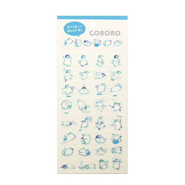 Irodo Planner Stickers Paper Transfer - CORO Penguin
