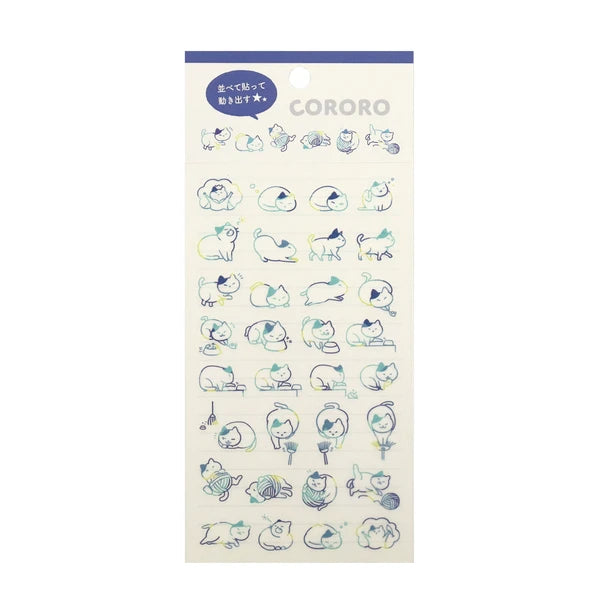 Irodo Planner Stickers Paper Transfer - CORO Cat