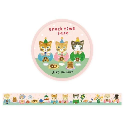 Hyogensha Foil-Stamped Masking Tape Snacktime