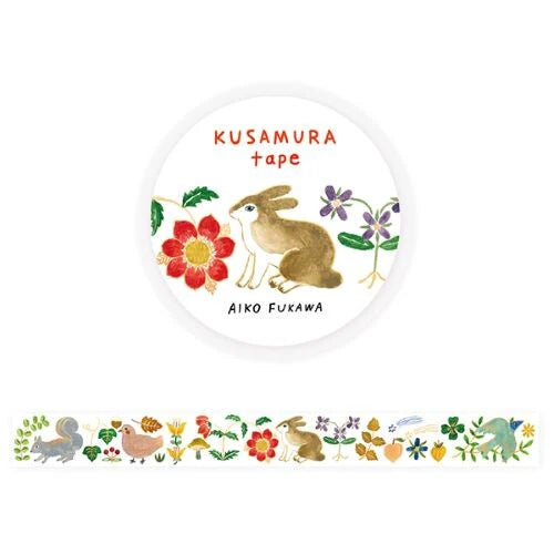 Hyogensha Foil-Stamped Masking Tape Kusamura