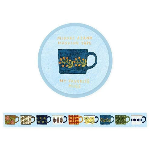 Hyogensha Foil-Stamped Masking Tape Mug