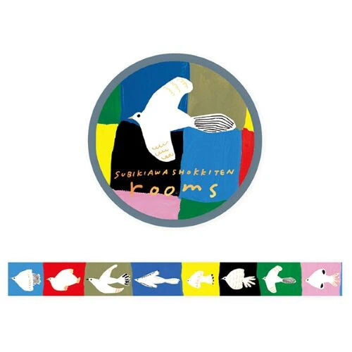 Hyogensha Foil-Stamped Masking Tape Rooms