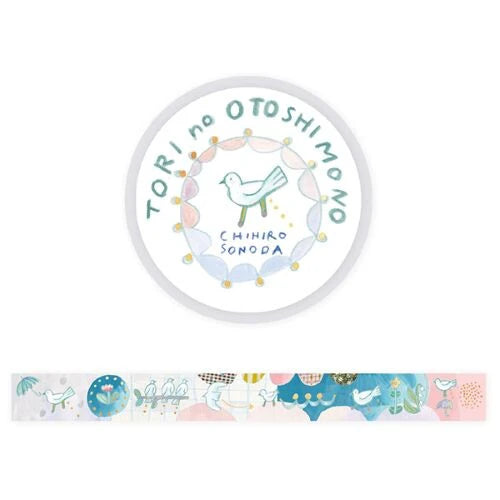 Hyogensha Foil-Stamped Masking Tape Tori No Otoshimono