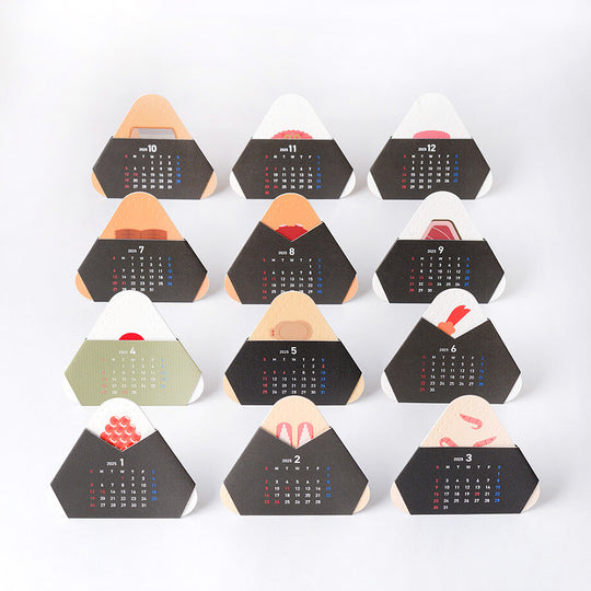 Ichikudo Tokyo Tsukiji Onigiri 2026 Calendar-