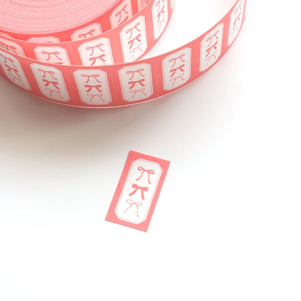 Label Ribbons Candy Pink