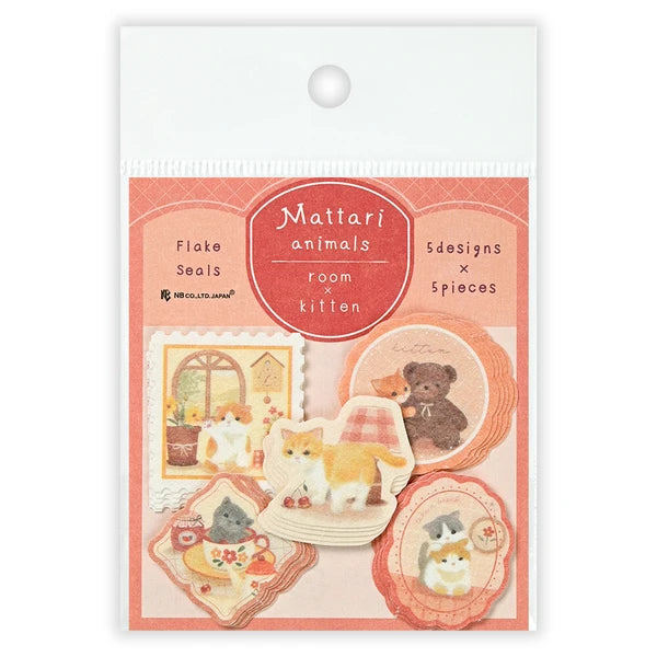 NB Co Stickers Flake Seal Matterari Day Kitten