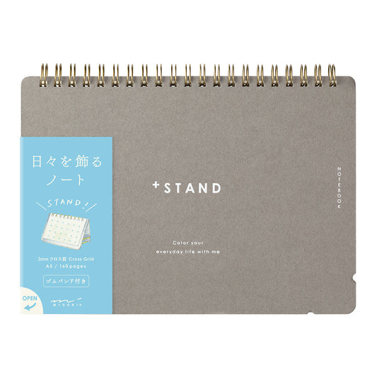 Midori Notebook <A5> +Stand Cross Dot Gridded