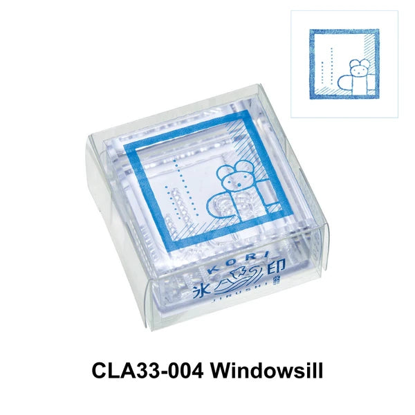 King Jim Stamp Clear Windowsill