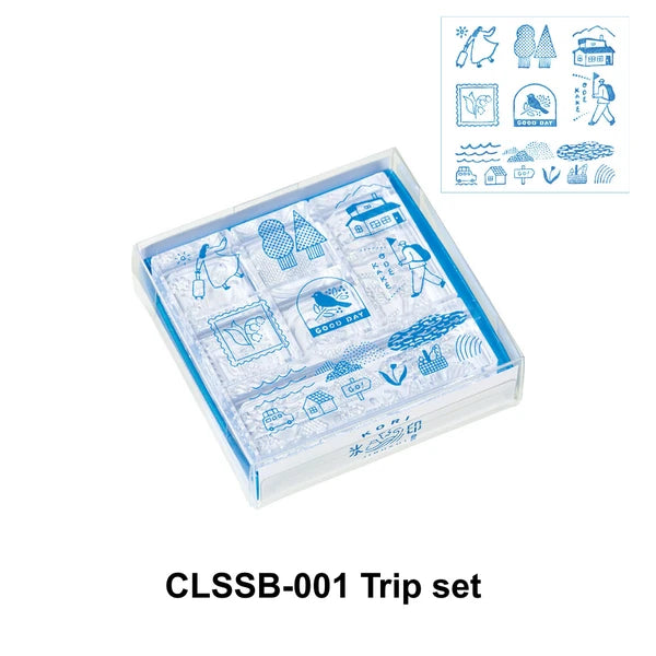 King Jim Stamp Clear Trip Set