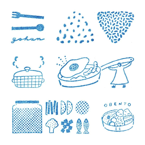 King Jim Stamp Clear Meal Set