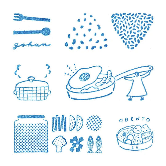 King Jim Stamp Clear Meal Set