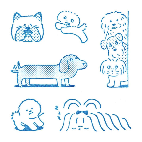 King Jim Stamp Clear Dog Set