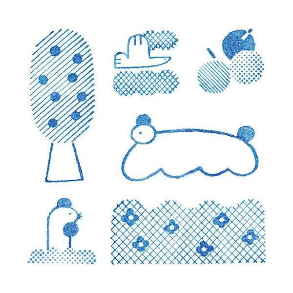 King Jim Stamp Clear Forest Set