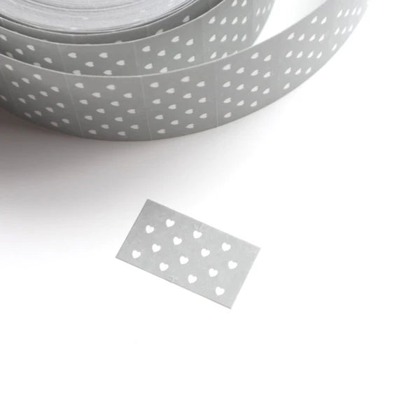 Label Heart Cool Gray