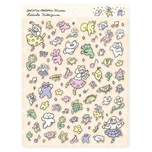 HYOGENSHA Stickers Seal - Odoru Odoru Minna Kitazawa Heisuke