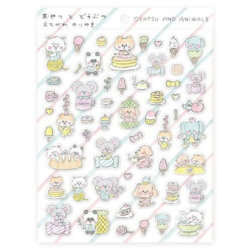 HYOGENSHA Stickers Seal - Snack and Animals Noriyuki Echigawa