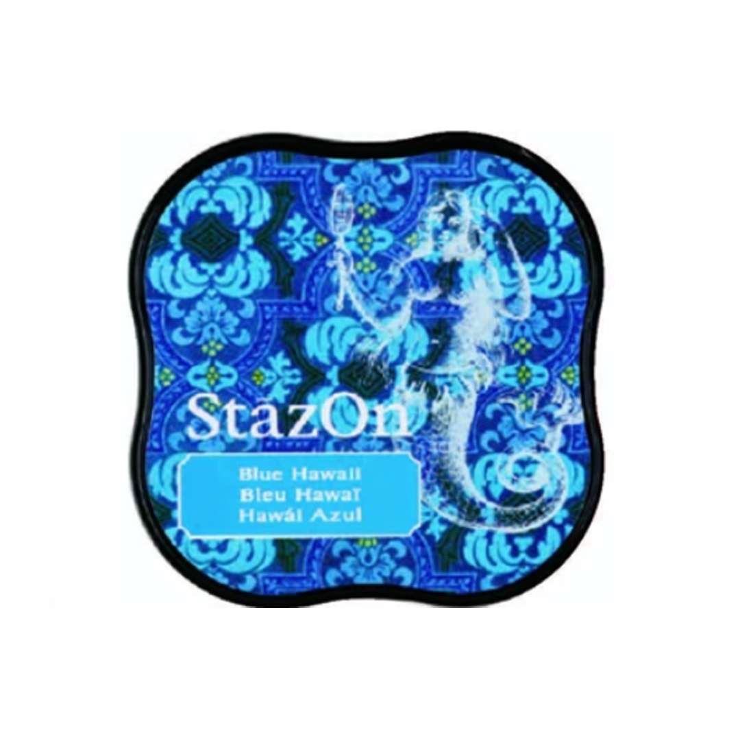 Tsukineko Stamp Stay On Midi - Blue Hawaii