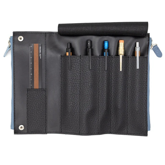 Luddite Pen Case - Blue Gray