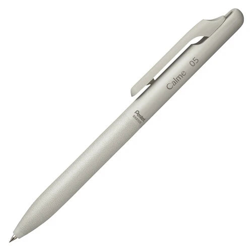 Pentel Calme Ballpoint Pen 0.5mm - Black Gray Barrel