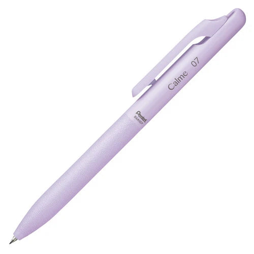 Pentel Calme Ballpoint Pen 0.7mm - Black Purple Barrel