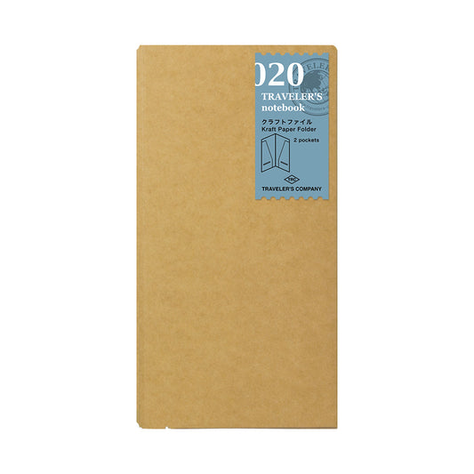 TRAVELER'S notebook 020 Kraft Folder Refill - Regular