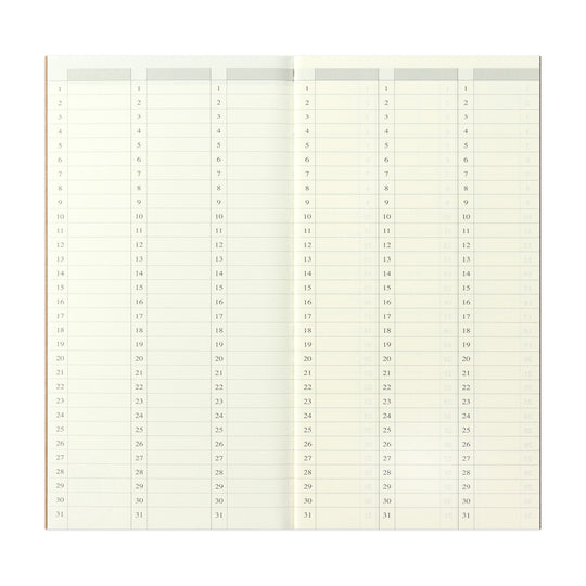 TRAVELER'S notebook 018 Weekly Free Vertical Paper Refill - Regular