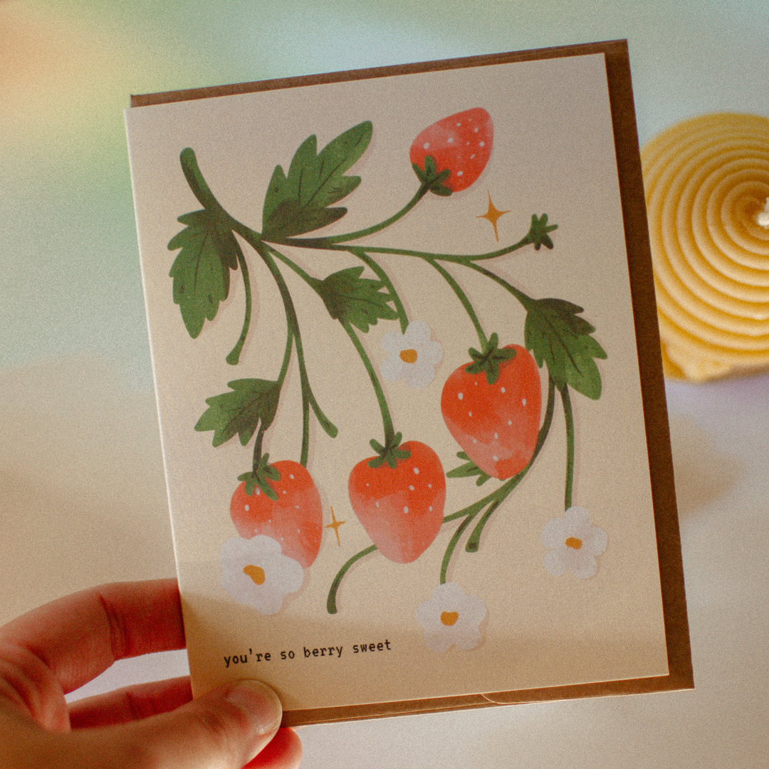 Strawberry Birthday Greeting Card | You&