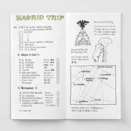 TRAVELER'S notebook 026 Dot Paper Refill - Regular