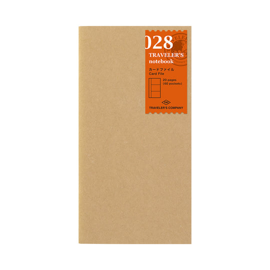 TRAVELER'S notebook 028 Card File Paper Refill- Regular