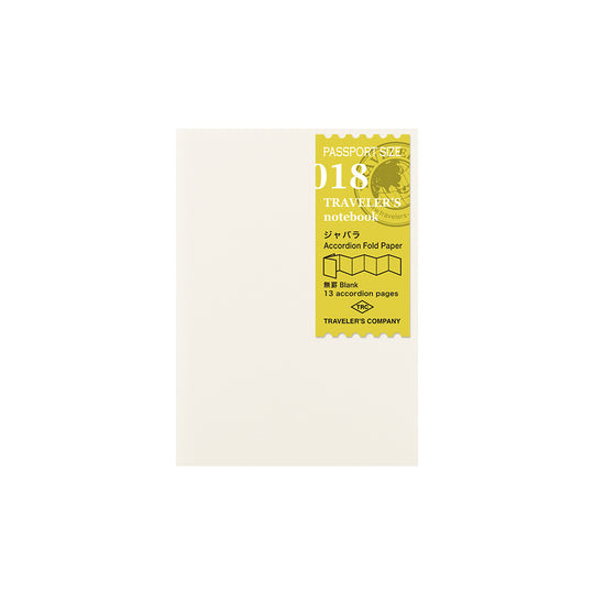 TRAVELER'S notebook 018 Accordion Fold Paper - Passport