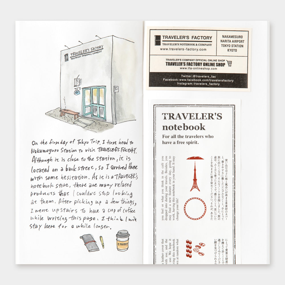 TRAVELER'S notebook TOKYO Limited Edition- Tokyo Refill