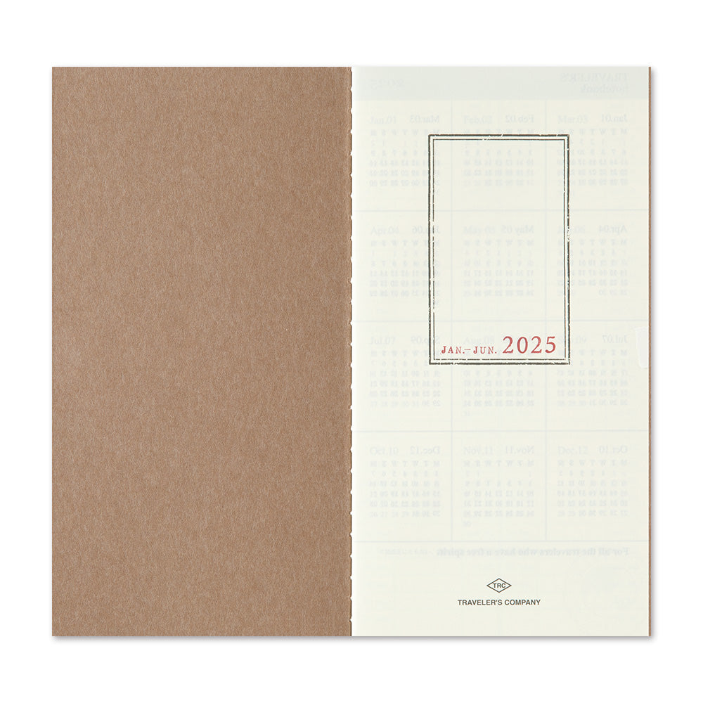 TRAVELER'S notebook 'Love and Trip'  Weekly Vertical 2025 Calendar Insert- Regular