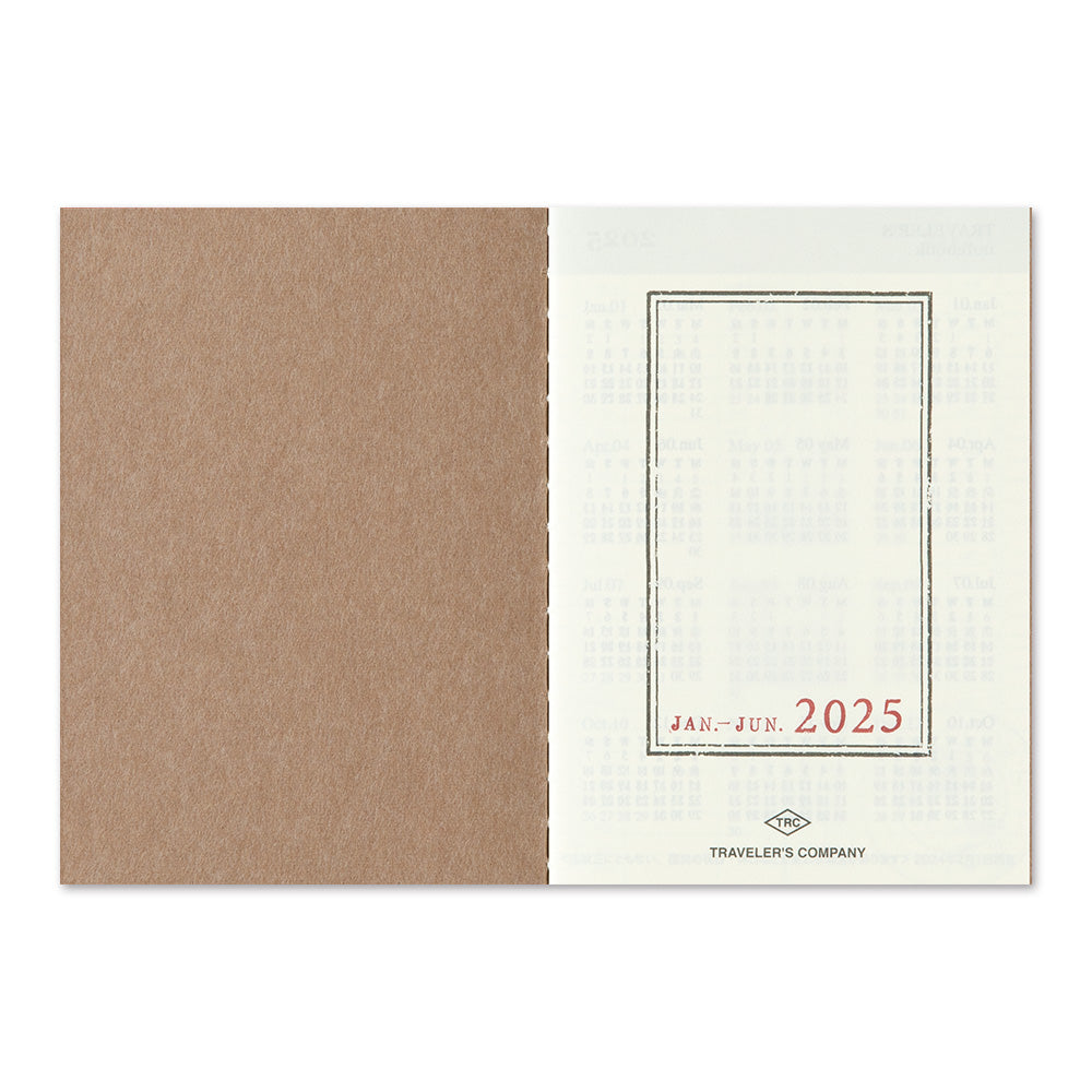 TRAVELER'S notebook 'Love and Trip' Weekly 2025 Calendar Insert- Passport