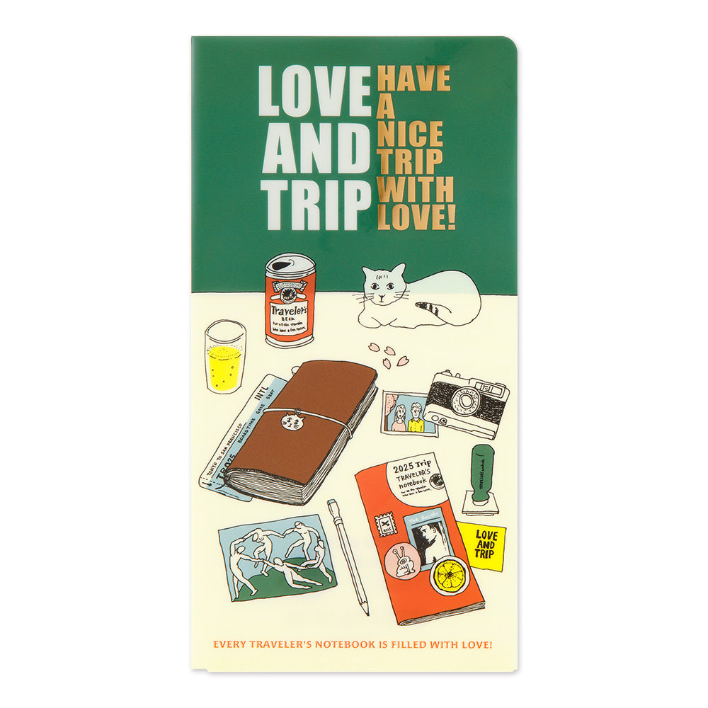 TRAVELER'S notebook 'Love and Trip' Clear Folder- Regular