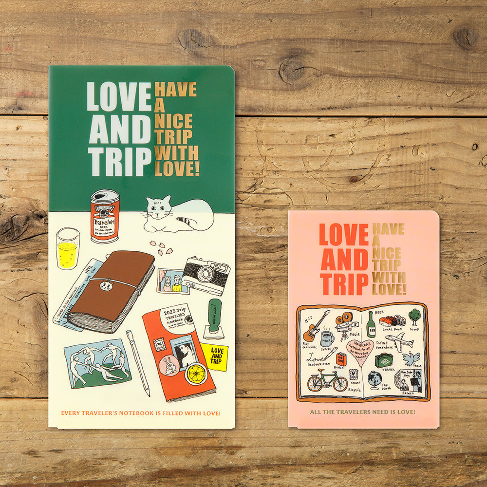 TRAVELER'S notebook 'Love and Trip' Clear Folder- Regular