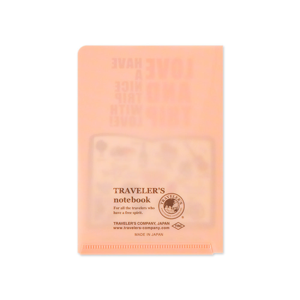 TRAVELER'S notebook 'Love and Trip' Clear Folder- Passport