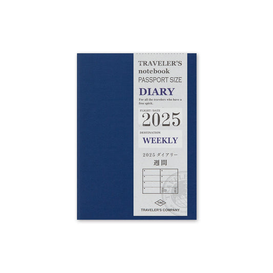 TRAVELER’S notebook Diary Passport 2025 Weekly Second Half