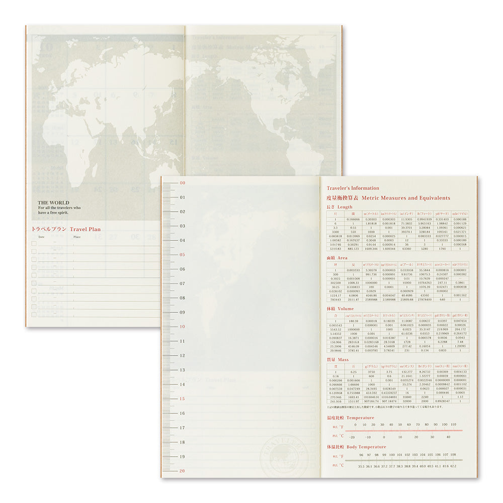 TRAVELER'S notebook Refill 2026 Monthly- Regular
