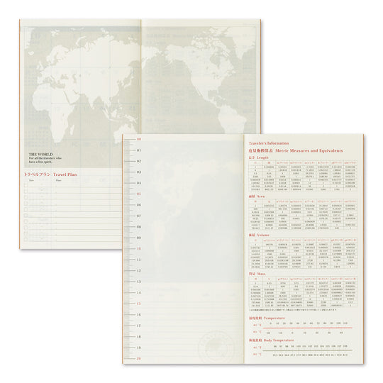 TRAVELER'S notebook Refill 2026 Monthly- Regular